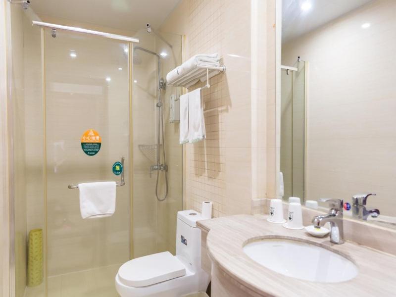Greentree Inn Jiangsu Suzhou Kunshan High Speed Rail Station Hengshan Road Express Hotel Exterior foto