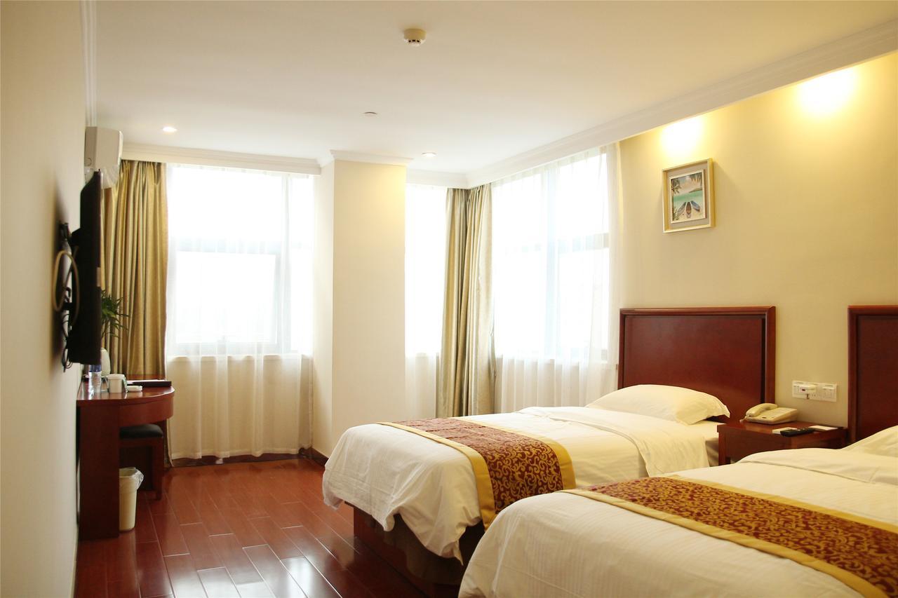 Greentree Inn Jiangsu Suzhou Kunshan High Speed Rail Station Hengshan Road Express Hotel Exterior foto