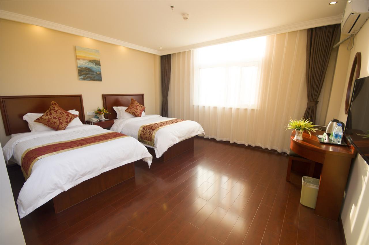 Greentree Inn Jiangsu Suzhou Kunshan High Speed Rail Station Hengshan Road Express Hotel Exterior foto